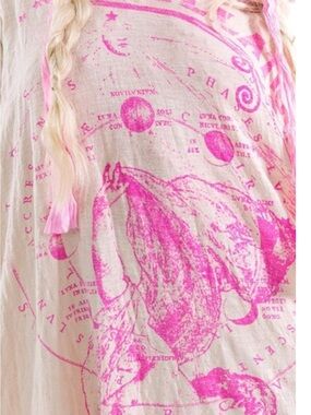 Magnolia Pearl Yellow Dress with Hot Pink Constellation Graphic